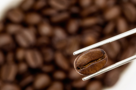 Vintage style, roasted coffee beans from specially selected coffee's just a lot.の写真素材