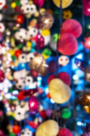 Blurred abstract background lights, beautiful Christmas.の写真素材