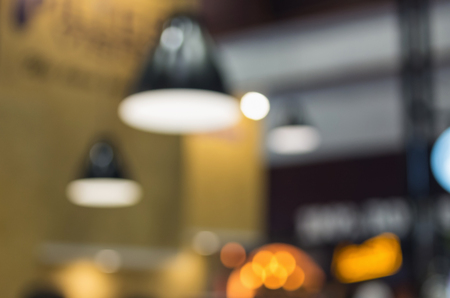 Blurred coffee shop for background about coffee.の写真素材