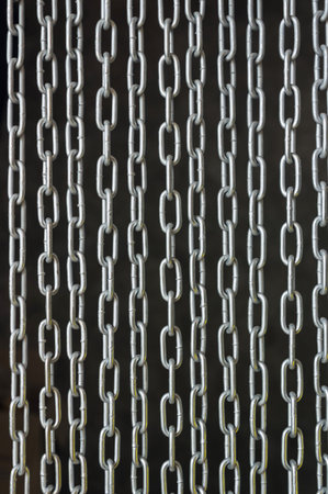 Metal chain decor for background.