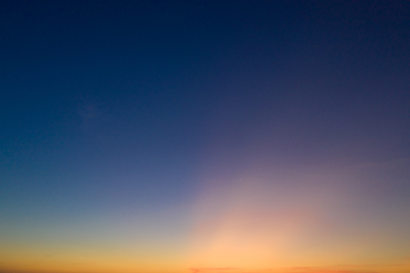 Aerial view of Beautiful clouds and clear sky at sunset for backgrounds and texture.の写真素材