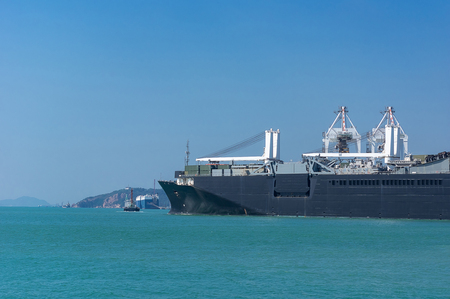 Logistics and transportation of International Container Cargo ship in the ocean, import, export, logistics and Freight Transportation, Shipping.の写真素材