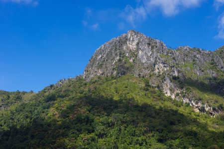 The view on the way up to Doi Luang Chiang Dao, Chiang Mai, Thailand.の写真素材