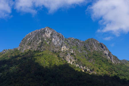 The view on the way up to Doi Luang Chiang Dao, Chiang Mai, Thailand.の写真素材