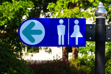 Man Woman signの写真素材