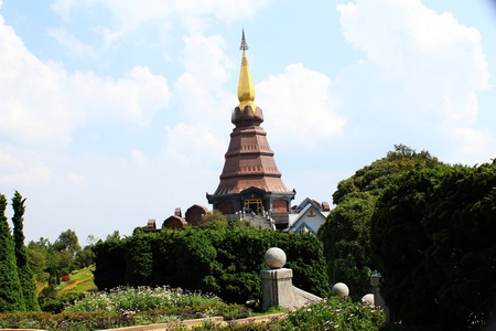 National Park Doi Inthanon  The height of the sea water medium  400 to 2,565 3341 meters is the highest mountain in Thailand is a variety in natural beauty  Cold weather throughout the yearのeditorial素材