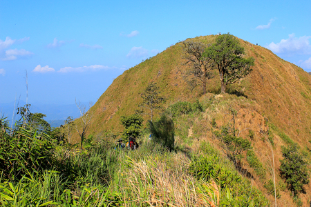 Elephant mountain Thong Pha Phum district Kanchanaburi Province in Thailand.の写真素材