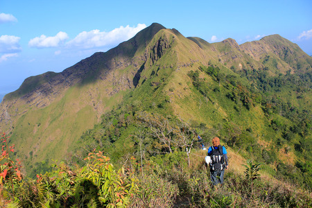 Elephant mountain Thong Pha Phum district Kanchanaburi Province in Thailand.の写真素材