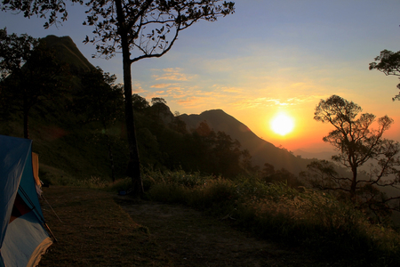 Elephant mountain Thong Pha Phum district Kanchanaburi Province in Thailand.の写真素材