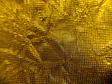 Close up Patterned Background golden , Macro photo , Selective focus , gold background