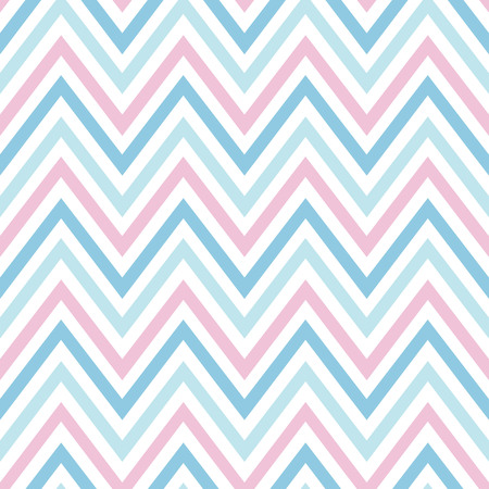 chevron pastel colorful spring pink white blue pattern seamless vector.のイラスト素材
