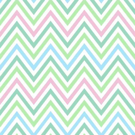 chevron pastel colorful spring pink blue green turquoise pattern seamless vector.のイラスト素材