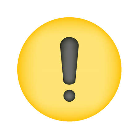 Exclamation danger sign in round frameのイラスト素材