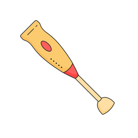 Blender. Kitchenware element. Kitchen utensil and tool. Doodle style.のイラスト素材
