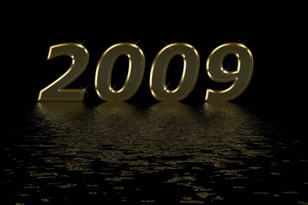 Happy 2009, happy new year!の写真素材