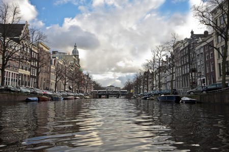 City scenic from Amsterdam in the Netherlandsの写真素材