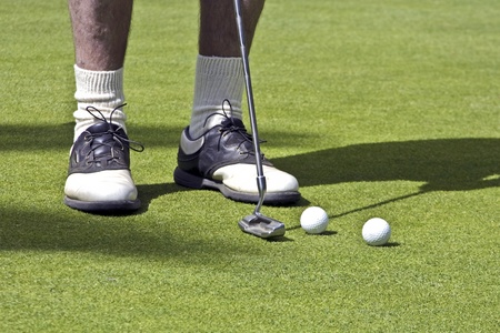 Playing golf の写真素材