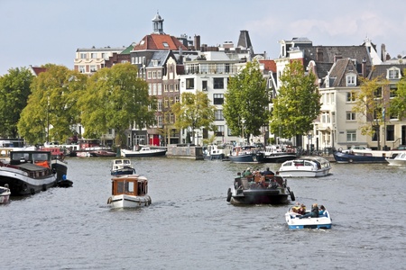 City scenic from Amsterdam in the Netherlandsのeditorial素材