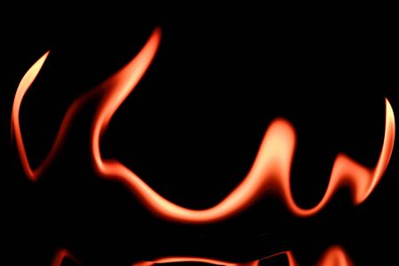 Isolated flameの写真素材