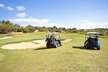 Golf course in the Algarve Portugalの写真素材