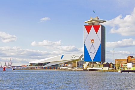AMSTERDAM, NETHERLANDS - APRIL 30: Decoration from the harbor and ships on the occasion of the coronation of the new king Willem Alexander from the Netherlands on 30 april 2013のeditorial素材