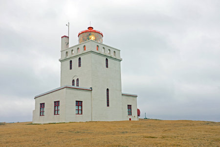 Lighthouse on Icelandの写真素材