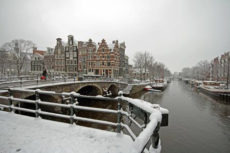 Winter in Amsterdam the Netherlandsの写真素材
