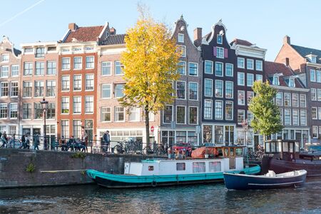 City scenic from Amsterdam in the Netherlandsの写真素材