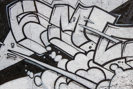 Grafitti on a wallのeditorial素材