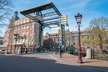 City scenic from Amsterdam in the Netherlandsのeditorial素材