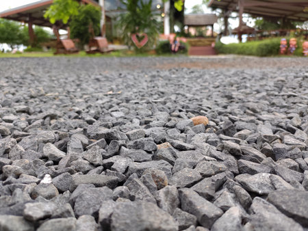 Selective focus a stones background.の写真素材