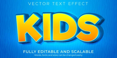 Editable text effect, premium illustrator text styleのイラスト素材