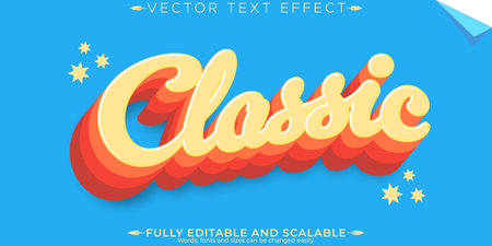 Editable Text Effect EPS Files for Adobe Illustratorのイラスト素材