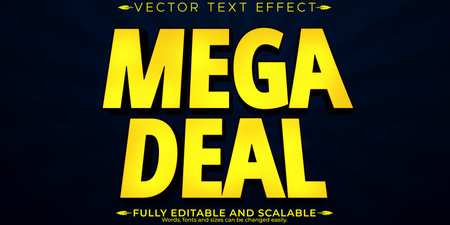 Editable Text Effect EPS Files for Adobe Illustratorのイラスト素材