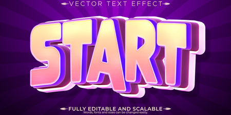 Editable Text Effect EPS Files for Adobe Illustratorのイラスト素材