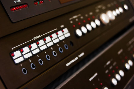Black professional control panel