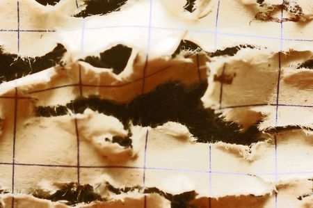 Notebook with holes. Background ready to use!の写真素材