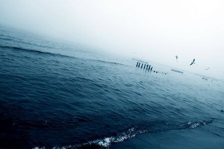 Sea scene backgroundの写真素材