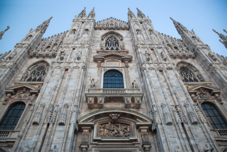 Milan Cathedral at Piazza del Duomo. Lombardy, Italy.の写真素材