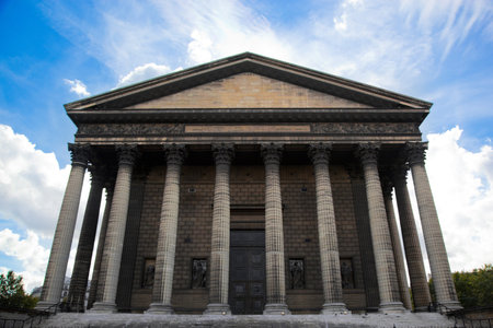  La Madeleine church, Paris, France. L'eglise Sainte-Marie-Madeleineの写真素材