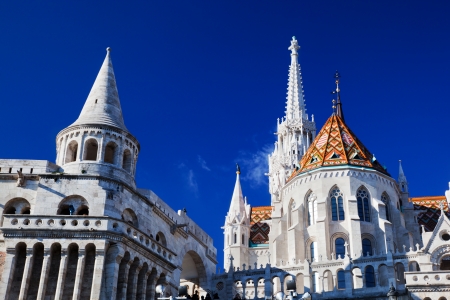 Fisherman's Bastion on the Buda Castle hill in Budapest, Hungaryのeditorial素材