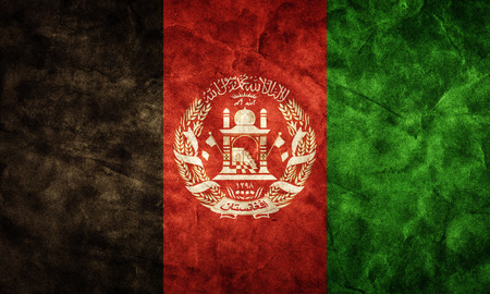 Afghanistan grunge flag. Vintage, retro style. High resolution, hd quality. Item from my grunge flags collection.の写真素材
