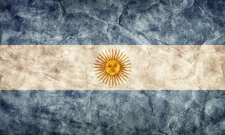 Argentina grunge flag. Vintage, retro style. High resolution, hd quality. Item from my grunge flags collection.の写真素材