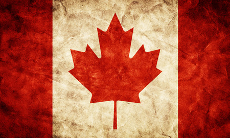 Canada grunge flag. Vintage, retro style. High resolution, hd quality. Item from my grunge flags collection.の写真素材