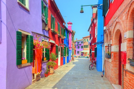 Colorful houses on Burano island, near Venice, Italy. Colorful houses on Burano island, near Venice, Italy.