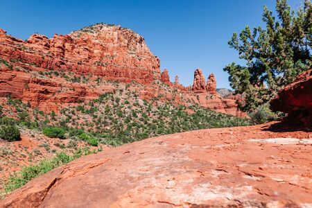 Red rock formations in Sedona, Arizona, USA. American landmarkの写真素材