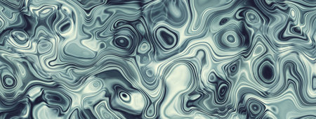 Abstract wavy fluid pattern. Banner background