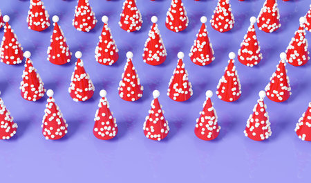 Christmas tree modern decoration greeting card background. 3D illustration