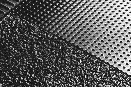 Decorative glass plates background. Black glassy decor close-upの写真素材