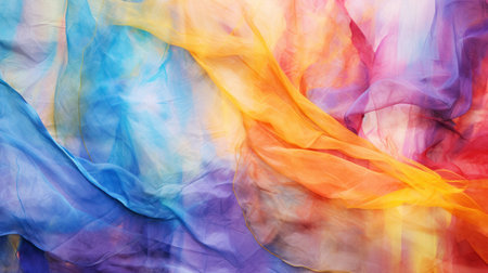 Colorful abstract folds and creases background.の素材